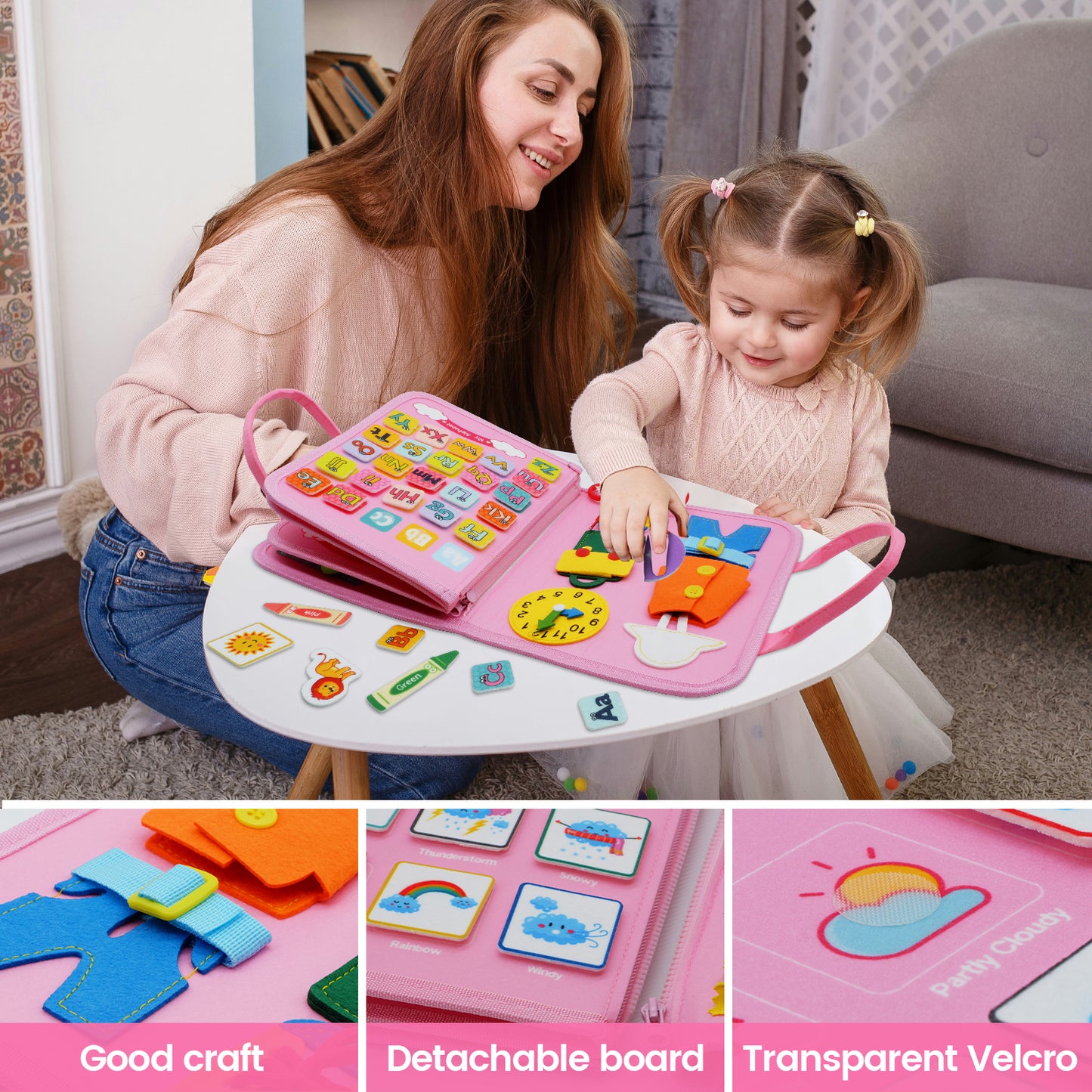 BusyBag™ l Montessori Busy Board Travel Bag