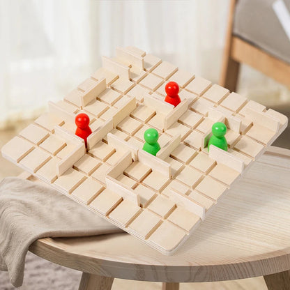 MazeWall™ l Wooden Strategy Maze Game