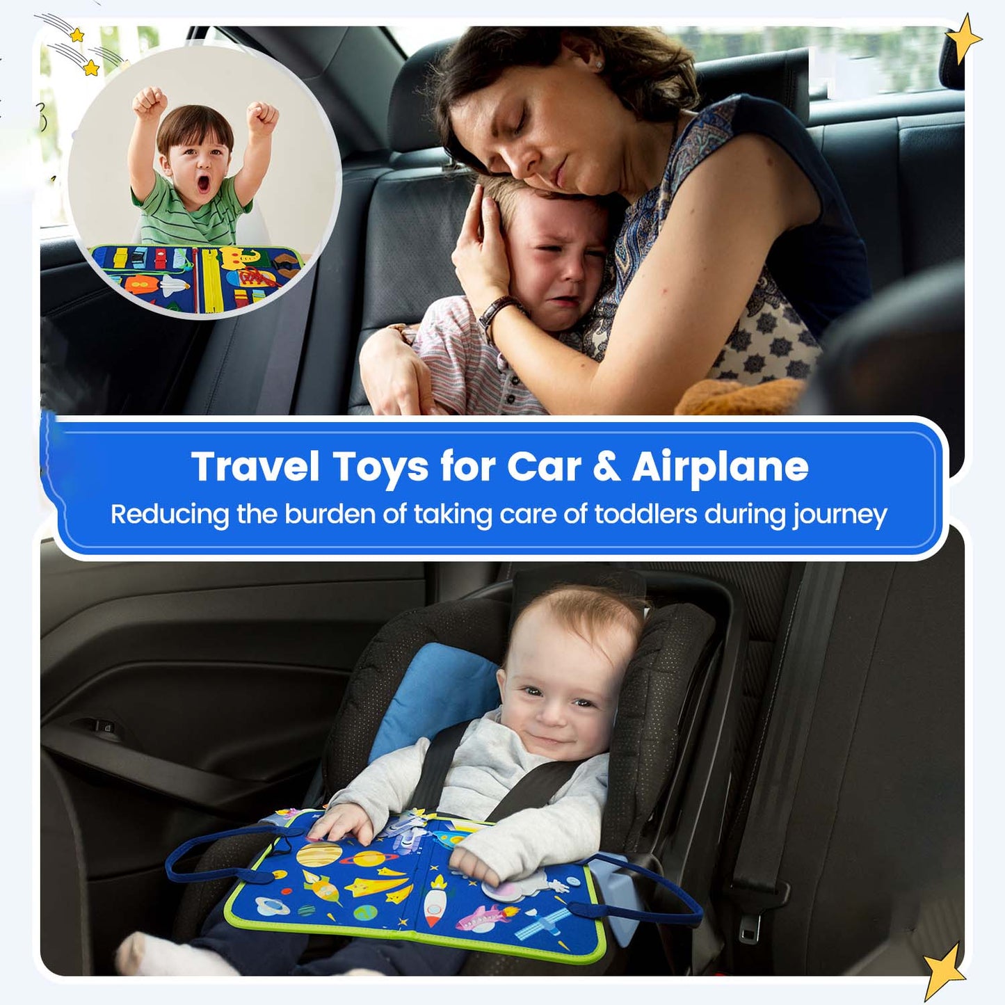 BusyBag™ l Montessori Busy Board Travel Bag