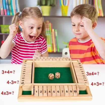 FlipTen™ l Wooden Math Flip Board Game
