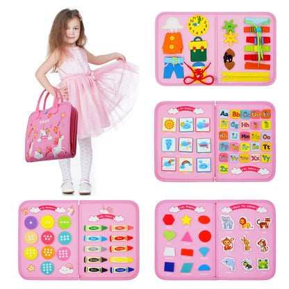 BusyBag™ l Montessori Busy Board Travel Bag