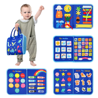 BusyBag™ l Montessori Busy Board Travel Bag