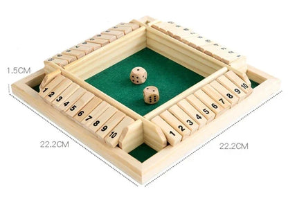FlipTen™ l Wooden Math Flip Board Game