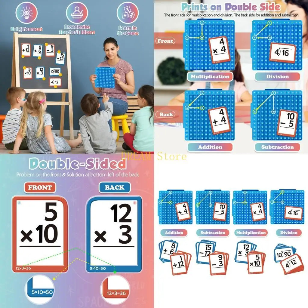 MathFlash™ l Silicone Math Learning Cards