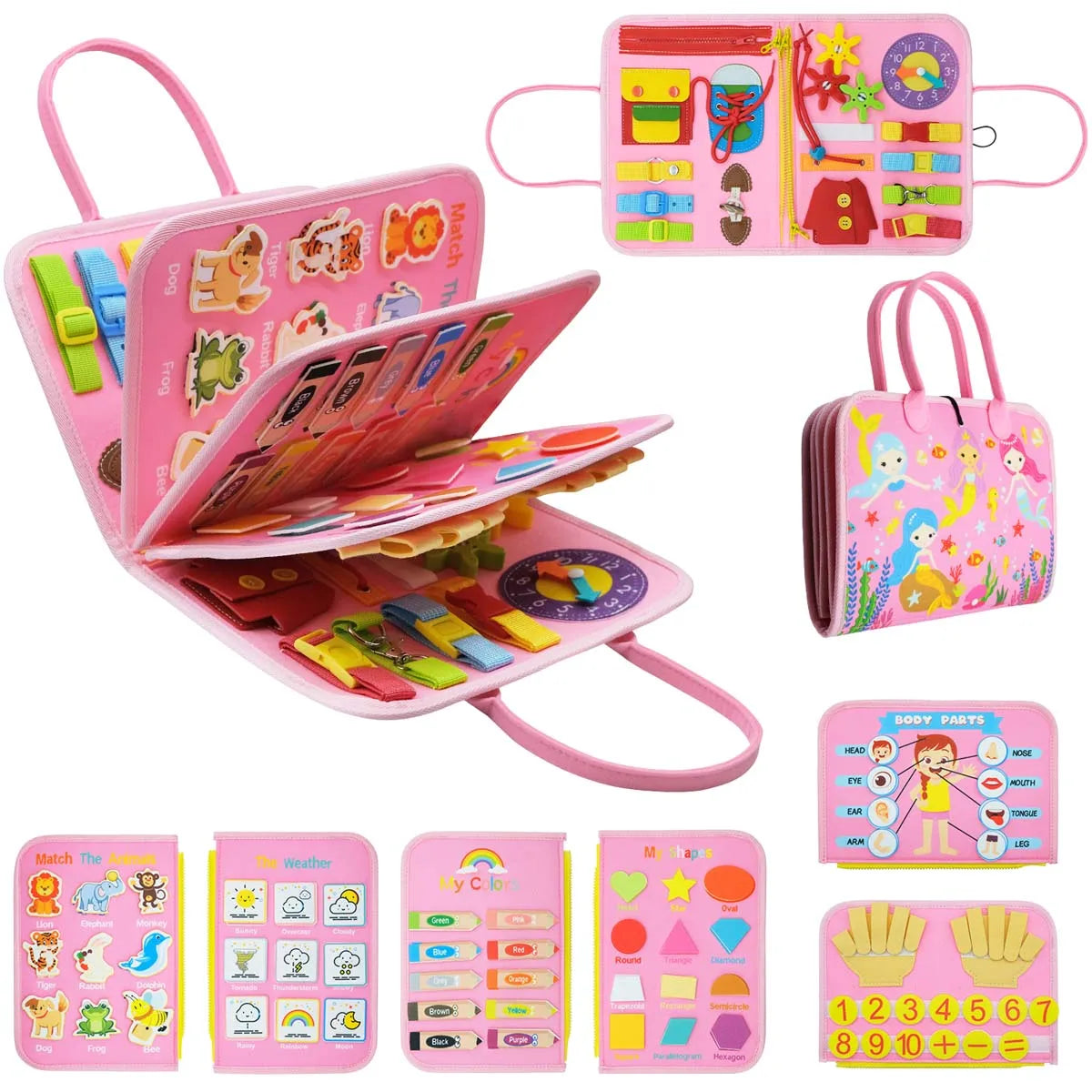 BusyBag™ l Montessori Busy Board Travel Bag