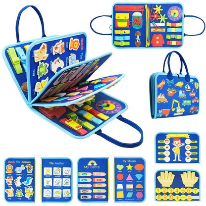 BusyBag™ l Montessori Busy Board Travel Bag