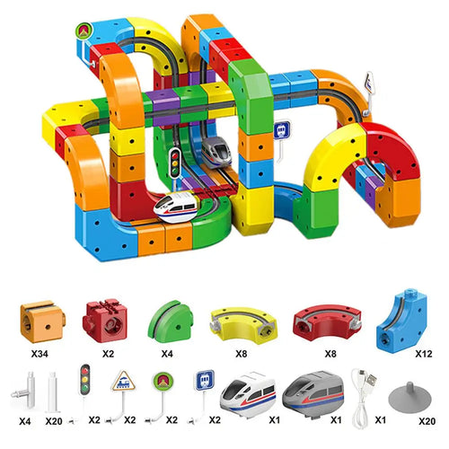 MagTrack™ l Magnetic Building Track Set