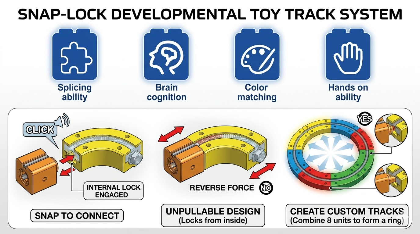 MagTrack™ l Magnetic Building Track Set